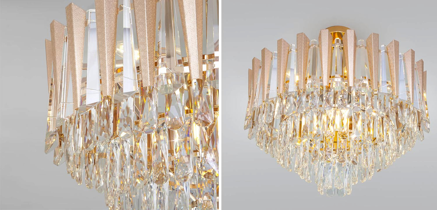 Потолочная люстра Crystal Edge Chandelier Потолочная люстра Crystal Edge Chandelier - Loft-Concept в Кирове