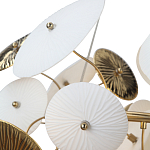 Люстра с белыми и золотистыми цветами Dahlia Flowers Lamp варинант исполнения - 7 | Loft Concept в Кирове