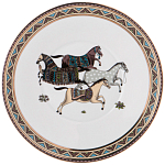 Чайный сервиз из фарфора с изображением лошадей на 6 персон 15 предметов Porcelain Horse Set  варинант исполнения - 6 | Loft Concept в Кирове