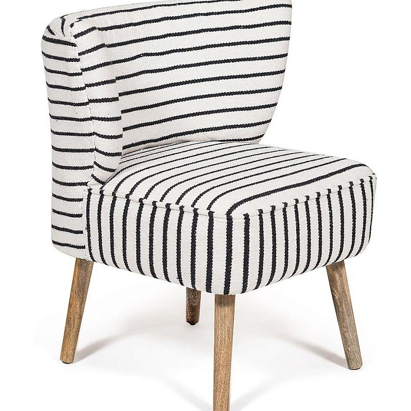 Кресло Black and White Stripes Черно-белый Кресло Black and White Stripes Черно-белый в Кирове | Loft Concept