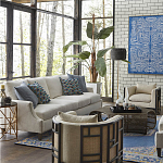 Приставной стол с металлическим золотым  основанием и чёрной столешницей Paradigm варинант исполнения - 2 | Loft Concept в Кирове