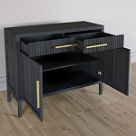 Буфет Primo с двумя ящиками и двумя фасадами Черный дуб варинант исполнения - 4 | Loft Concept в Кирове