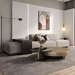 Комплект их 2-х круглых дизайнерских журнальных столов Difelap варинант исполнения - 2 | Loft Concept в Кирове