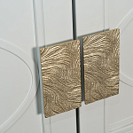 Шкаф бежевый двухдверный с полками и штангой Eccentricity варинант исполнения - 3 | Loft Concept в Кирове