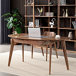 Стол рабочий округлой формы с ящиком  Working Moonnut Table варинант исполнения - 1 | Loft Concept в Кирове