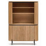 Буфет высокий из дерева манго и металла с открытыми полками и 2-мя дверцами Toinette варинант исполнения - 3 | Loft Concept в Кирове