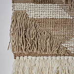 Панно из шерсти и хлопка с узором Beige Calista Cascade варинант исполнения - 7 | Loft Concept в Кирове