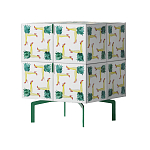 Тумба  с рисунком ShortT Pina Colada Green варинант исполнения - 3 | Loft Concept в Кирове