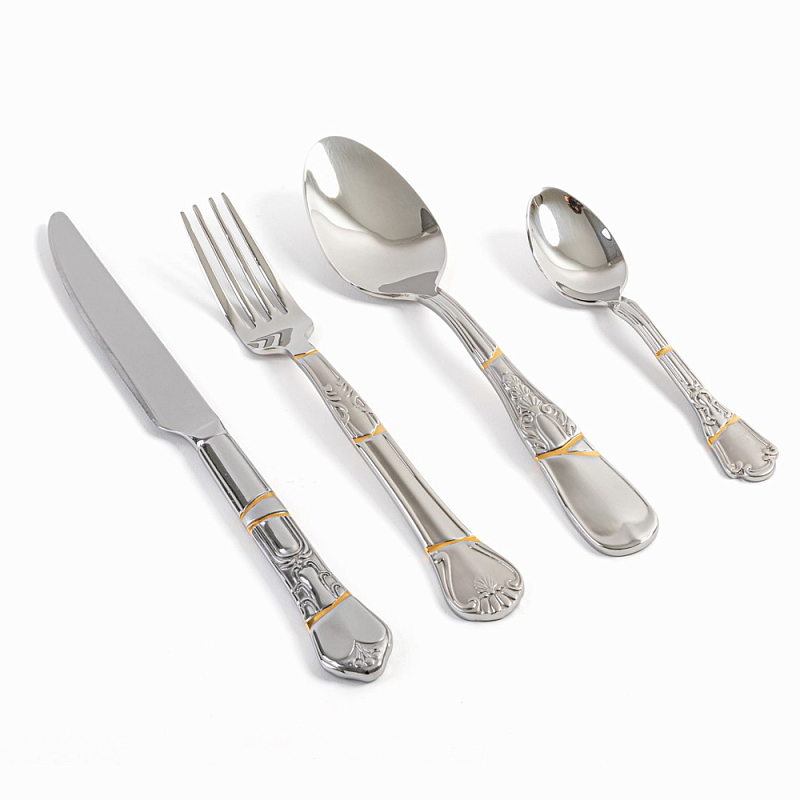 Набор столовых приборов Seletti Cutlery set Сталь Набор столовых приборов Seletti Cutlery set Сталь в Кирове | Loft Concept