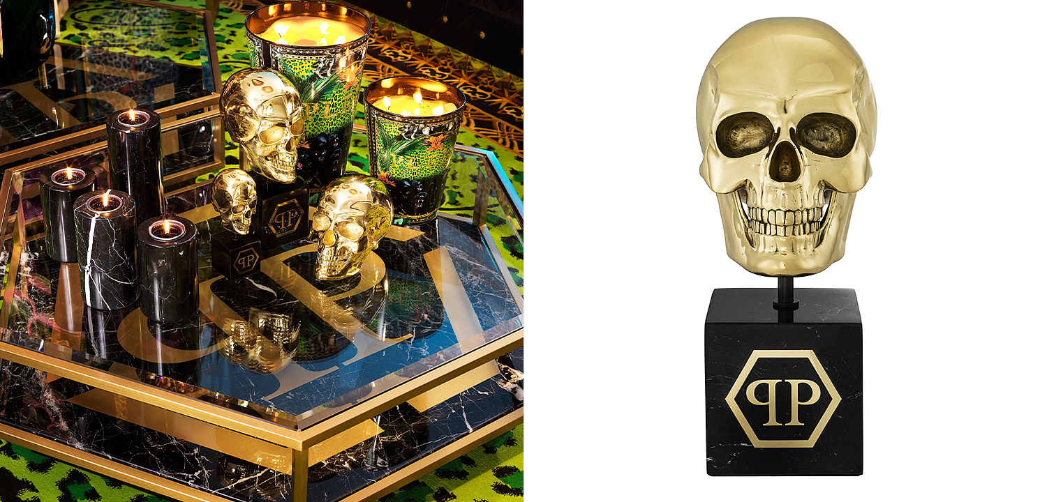 Статуэтка Philipp Plein Gold Skull L Статуэтка Philipp Plein Gold Skull L - Loft-Concept в Кирове