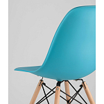 Пластиковый стул на ножках из массива бука Eames Torquoise варинант исполнения - 3 | Loft Concept в Кирове