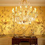 Обои ручная роспись Badminton Deep Rich Gold gilded paper варинант исполнения - 4 | Loft Concept в Кирове