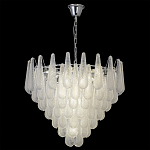 Люстра с подвесками из рифленного стекла в форме капель Textured Glass Chandelier варинант исполнения - 5 | Loft Concept в Кирове