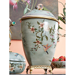 Ваза с крышкой и цветочным узором Genuine Chinese Classics варинант исполнения - 5 | Loft Concept в Кирове