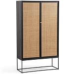 Шкаф с 2-мя дверцами из ротанга ручной работы Fuse Wicker Furniture варинант исполнения - 1 | Loft Concept в Кирове