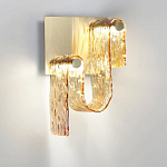 Бра волнистой формы из фактурного стекла Wave варинант исполнения - 6 | Loft Concept в Кирове