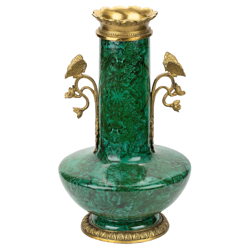 Фарфоровая ваза с малахитовым узором MALACHITE Зеленый Бронза Фарфоровая ваза с малахитовым узором MALACHITE Зеленый Бронза в Кирове | Loft Concept