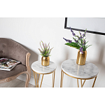 Столик дизайнерский Beige marble варинант исполнения - 3 | Loft Concept в Кирове