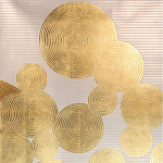 Обои ручная роспись в стиле Арт-деко Namban Colourway SC-289 on gold gilded paper варинант исполнения - 2 | Loft Concept в Кирове