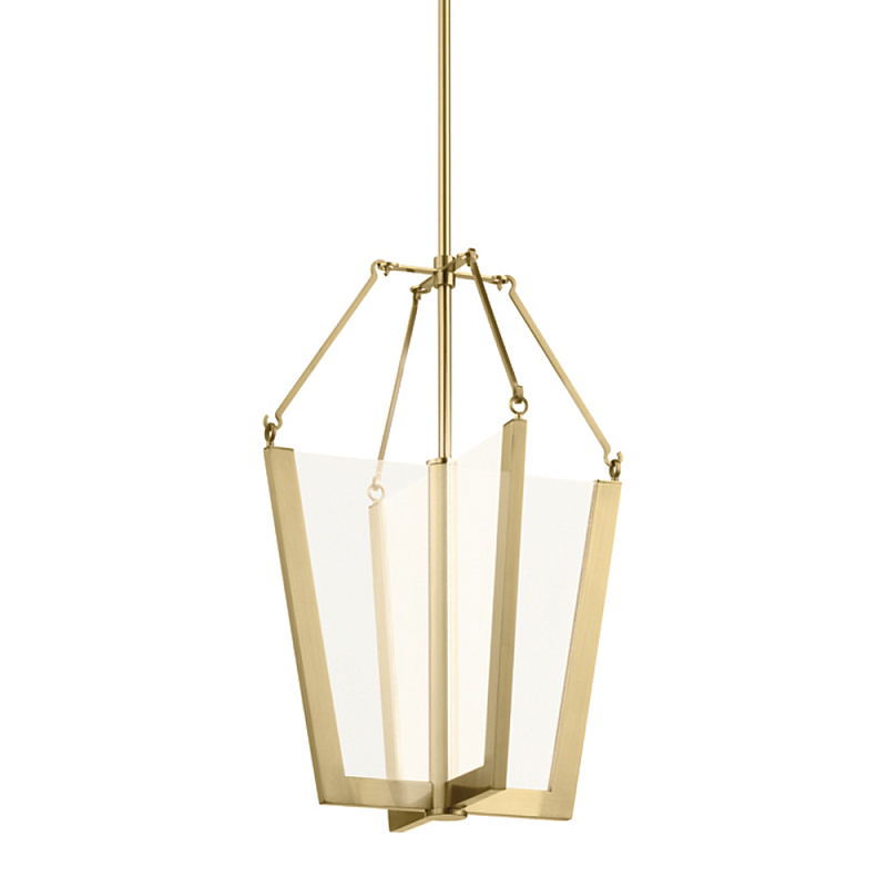  Подвесной светильник золотого цвета в форме фонаря Kichler Золотой в Кирове | Loft Concept 