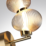 Бра с 2-мя рифлеными стеклянными шарами Marcelh Light варинант исполнения - 8 | Loft Concept в Кирове