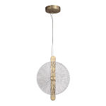 Подвесной светильник с круглым стеклянным плафоном Gingham варинант исполнения - 5 | Loft Concept в Кирове