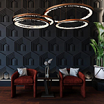 Гипсовая 3D Панель HEXAGON TEMPLE варинант исполнения - 1 | Loft Concept в Кирове