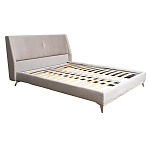 Кровать двуспальная серая Heart of the Bedroom варинант исполнения - 1 | Loft Concept в Кирове