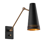 Бра черного цвета с конусным металлическим плафоном Alora варинант исполнения - 1 | Loft Concept в Кирове