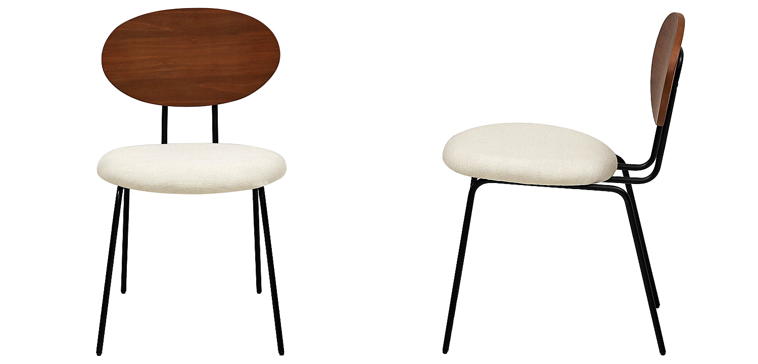 Стул на металлических ножках с деревянной спинкой Ram Loft Chair Стул на металлических ножках с деревянной спинкой Ram Loft Chair - Loft-Concept в Кирове