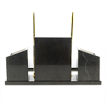 Настольный письменный набор из мрамора и змеевика с гербом России Marble Accessory варинант исполнения - 4 | Loft Concept в Кирове