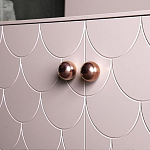 Дизайнерский комод розовый с фактурным фасадом Tiles варинант исполнения - 2 | Loft Concept в Кирове