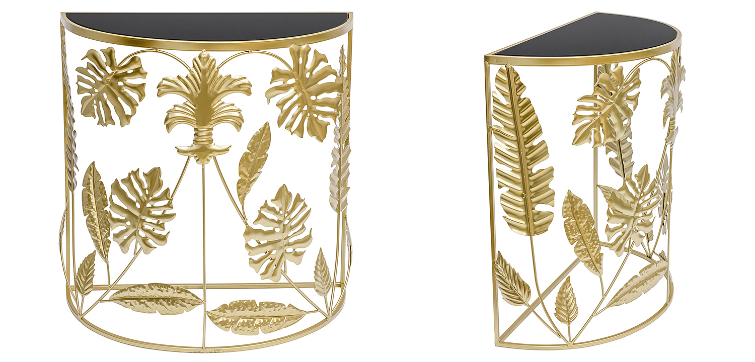 Консоль Tropical Gold Leaves Console Консоль Tropical Gold Leaves Console - Loft-Concept в Кирове