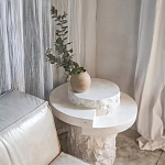 Дизайнерский журнальный стол цилиндрической формы фактурный Mylepen варинант исполнения - 3 | Loft Concept в Кирове