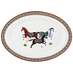 Сервиз обеденный из фарфора с изображением лошадей на 6 персон 23 предмета Porcelain Horse Set  варинант исполнения - 4 | Loft Concept в Кирове