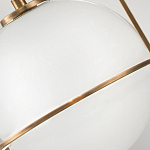 Подвесной светильник с белым плафоном в форме шара в арочной подвеске Hinkley варинант исполнения - 18 | Loft Concept в Кирове