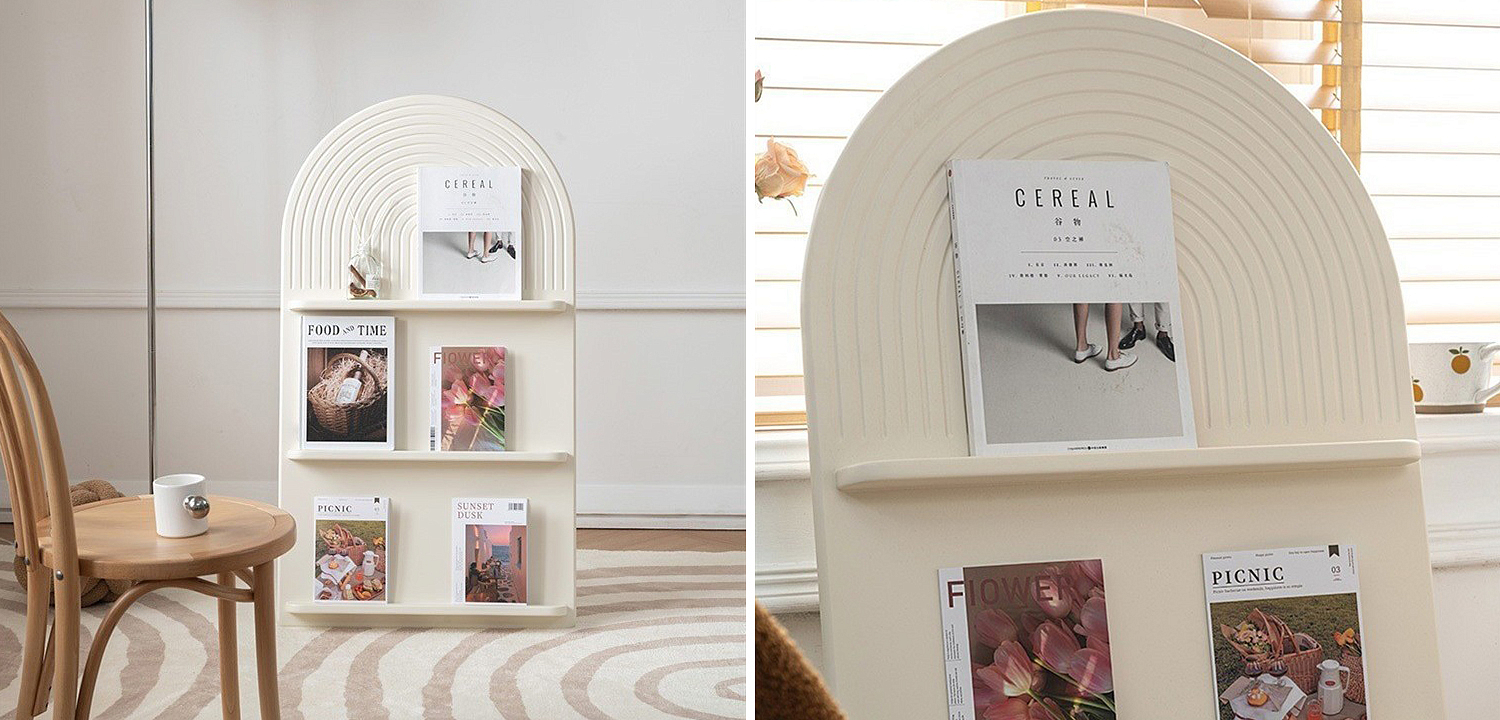 Полка для журналов и книг Syed Arch Shelf Stand Полка для журналов и книг Syed Arch Shelf Stand - Loft-Concept в Кирове