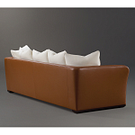 Элитарный современный диван Birmingham с кожаной спинкой варинант исполнения - 2 | Loft Concept в Кирове