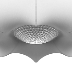 Подвесной светильник с белым фигурным абажуром и мягкими волнистыми краями Cloud Motion  варинант исполнения - 6 | Loft Concept в Кирове