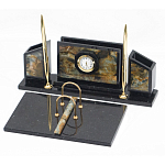 Настольный письменный набор из камня офиокальцит и змеевик Successful Leader варинант исполнения - 2 | Loft Concept в Кирове