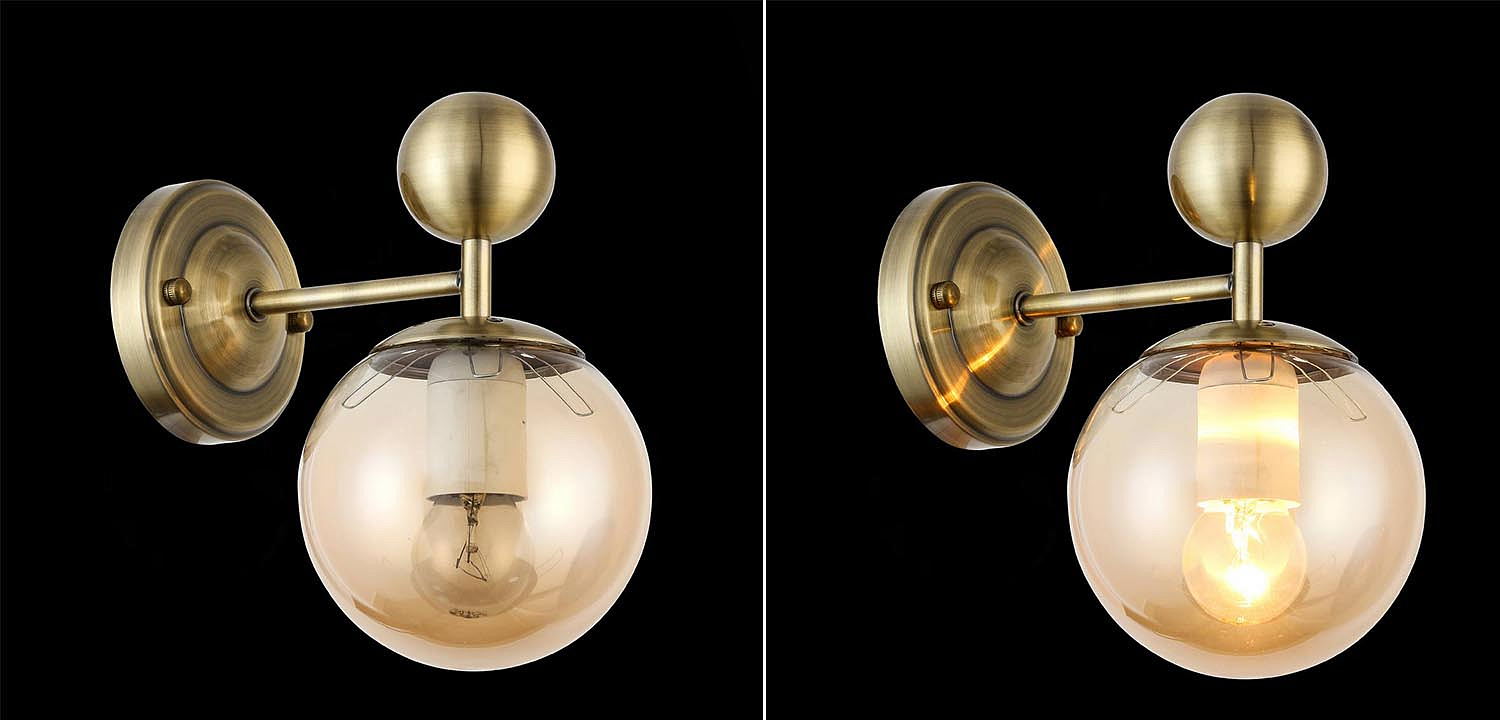 Бра Demian Bronze Wall Lamp Бра Demian Bronze Wall Lamp - Loft-Concept в Кирове