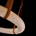 Люстра в форме обруча из натурального камня Minerals of Light варинант исполнения - 3 | Loft Concept в Кирове