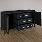 Буфет Primo с тремя ящиками и двумя фасадами Черный дуб варинант исполнения - 6 | Loft Concept в Кирове