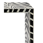 Консоль Дизайнерская Kenya Console ZEBRA Bone Inlay black варинант исполнения - 2 | Loft Concept в Кирове