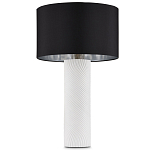 Настольная лампа с белым фактурным корпусом и черным абажуром Twisted варинант исполнения - 4 | Loft Concept в Кирове