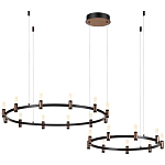 Люстра подвесная с цилиндрическими плафонами на двух круглых подвесах  Arnaut Light варинант исполнения - 4 | Loft Concept в Кирове