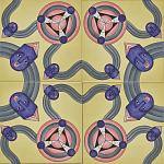 Плитка дизайнерская с узором Дива варинант исполнения - 2 | Loft Concept в Кирове