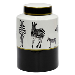 Ваза Zebra Vase white and black 26