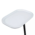 Столик приставной с прямоугольной серой столешницей Steel Stable Table варинант исполнения - 4 | Loft Concept в Кирове