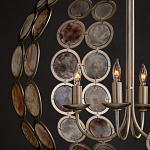 Люстра в форме шара с декором из круглых декоративных элементов Bright Shell Discs варинант исполнения - 4 | Loft Concept в Кирове